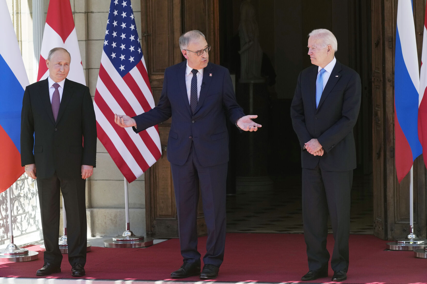 APTOPIX Switzerland Biden Putin